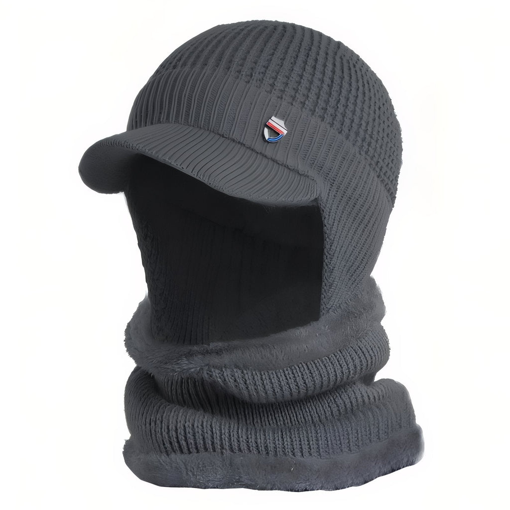 Casquette cagoule tricot avec tour de cou hiver | Esprit Baroudeur