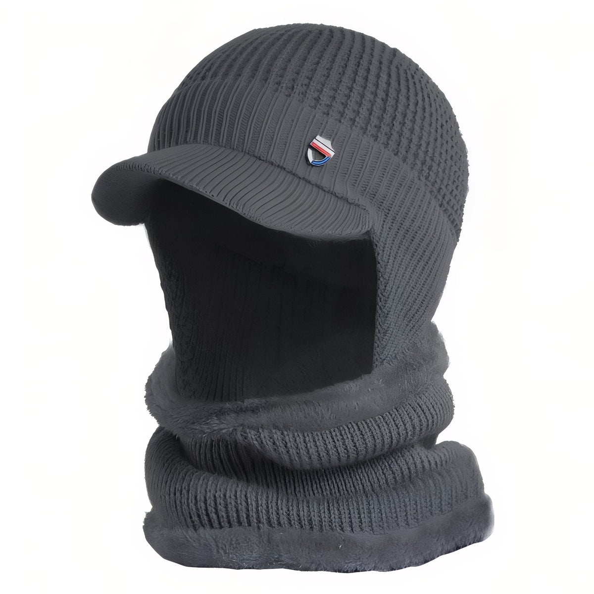Casquette cagoule tricot avec tour de cou hiver | Esprit Baroudeur