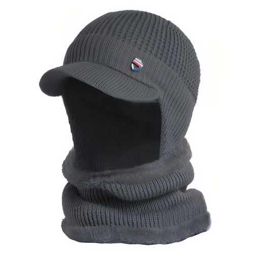 Casquette cagoule tricot avec tour de cou hiver | Esprit Baroudeur