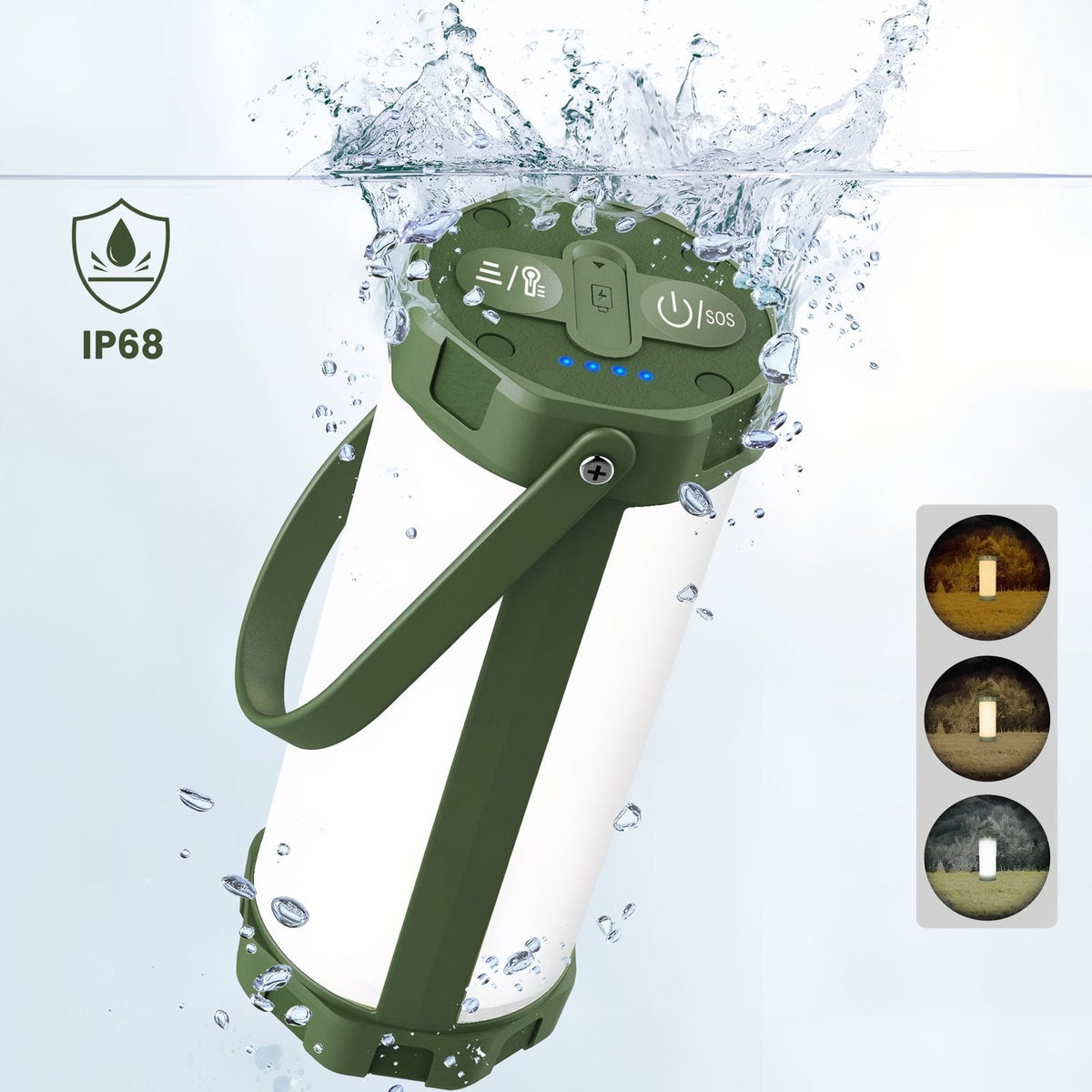 Lanterne puissante rechargeable LED camping randonnée portable | Esprit Baroudeur