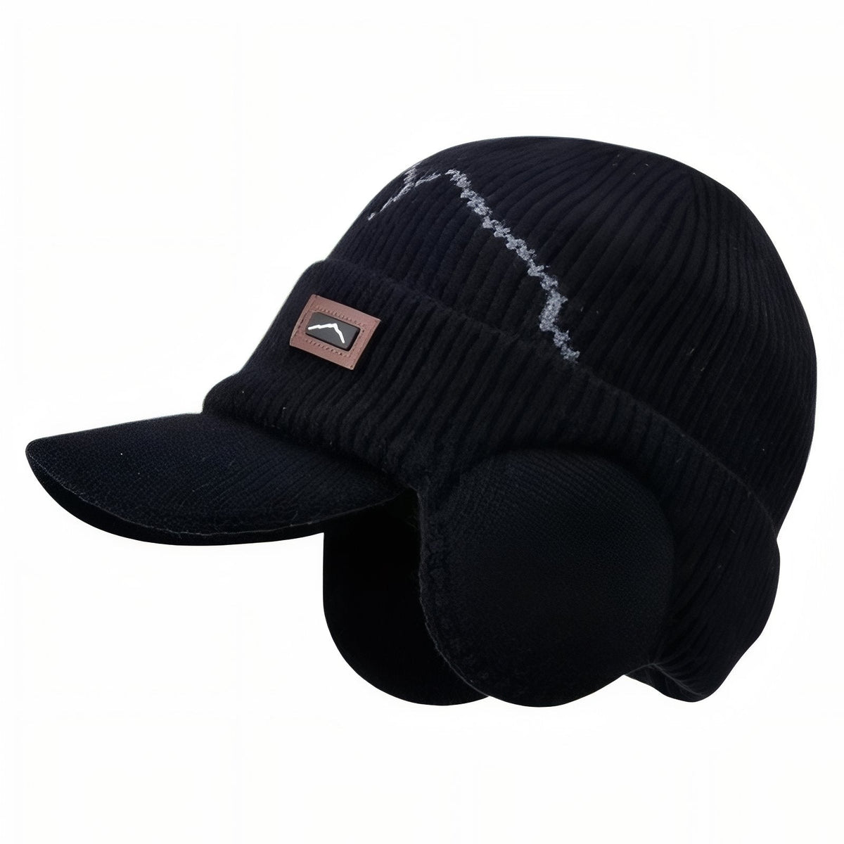 Bonnet casquette hiver avec visière et cache-oreilles | Esprit Baroudeur