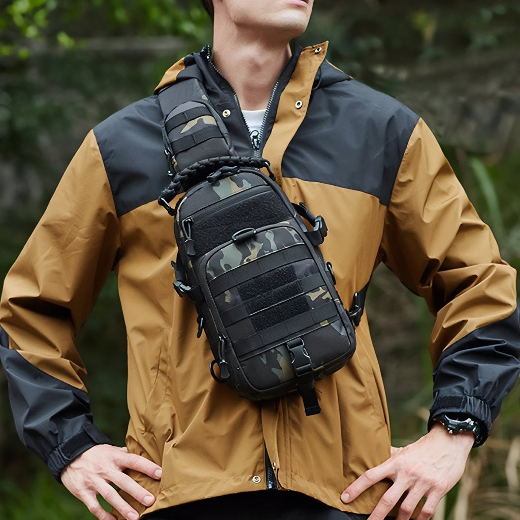 Sac bandoulière randonnée tactique multipoches sport outdoor | Esprit Baroudeur