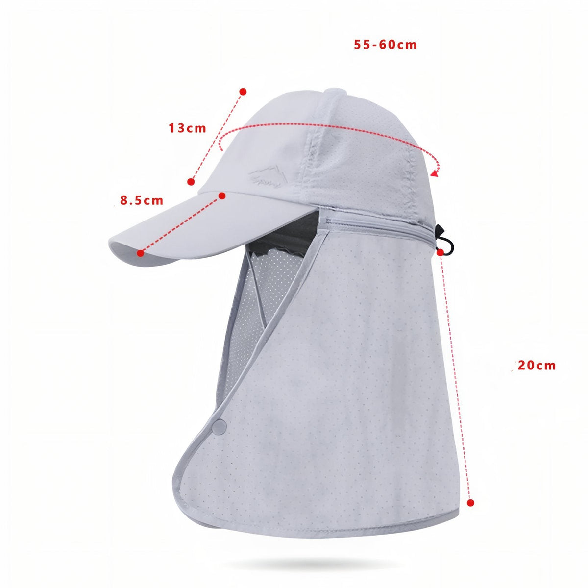 Chapeau randonnée avec protège-nuque soleil amovible | Esprit Baroudeur