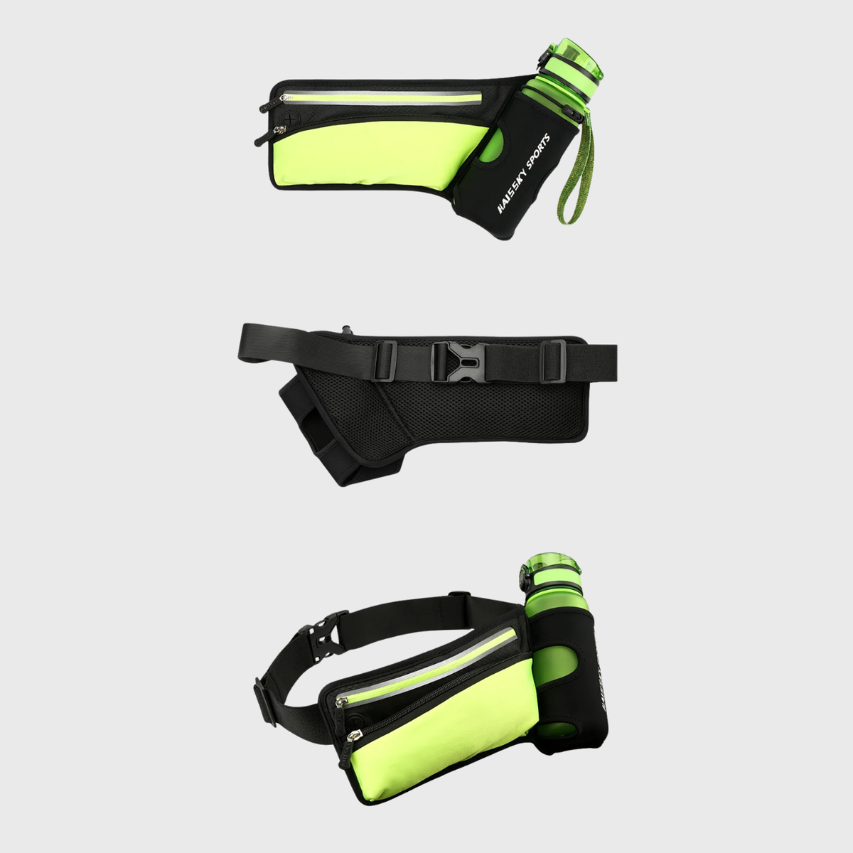 Ceinture de trail légère avec poches zippées | Esprit Baroudeur
