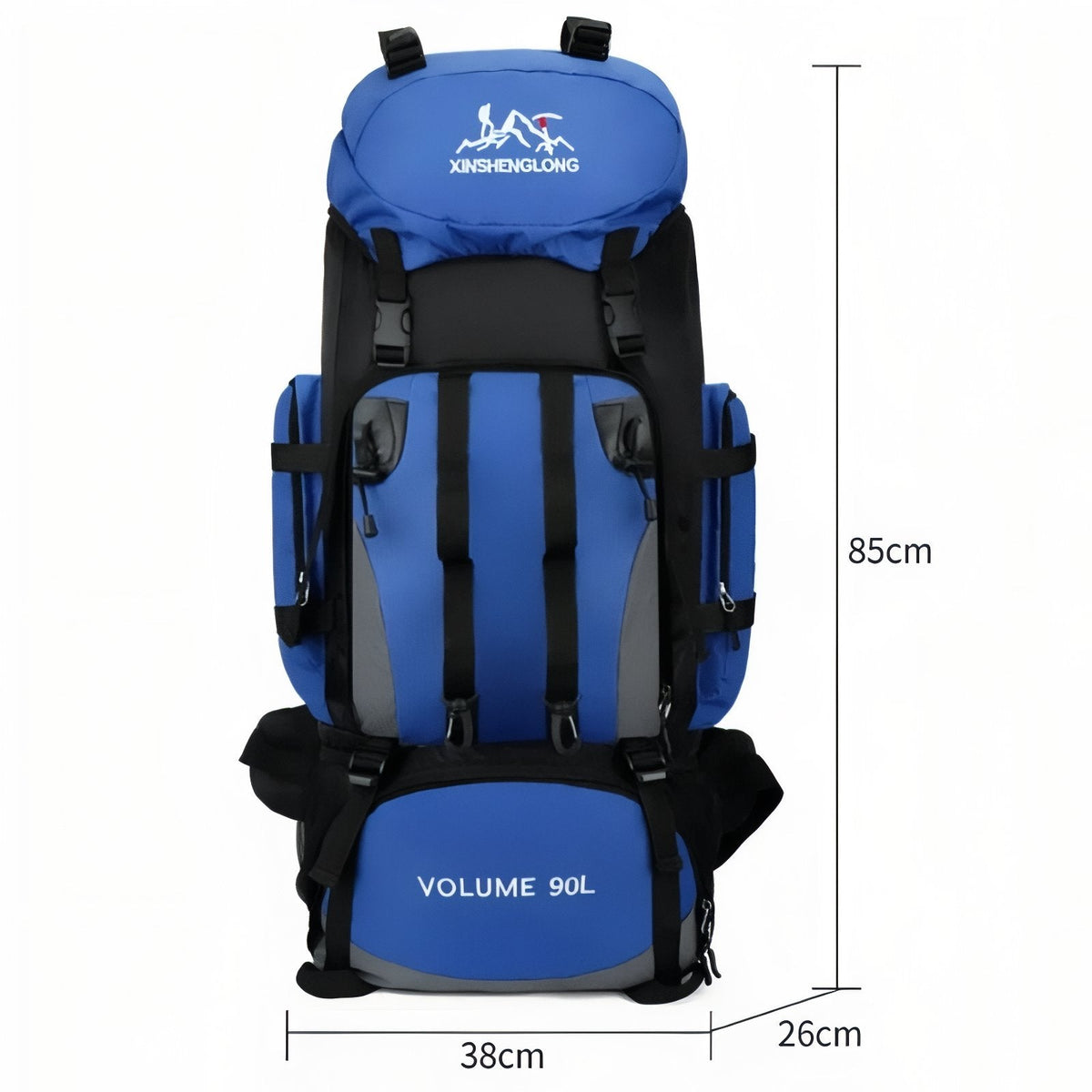 Sac à dos trekking 90L grande randonnée avec armature | Esprit Baroudeur