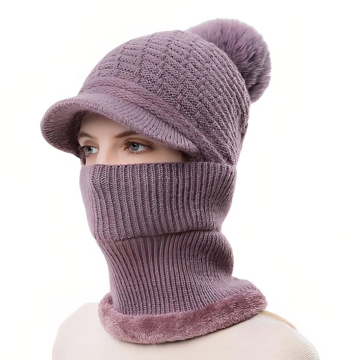 Bonnet casquette écharpe 3 en 1 hiver chaud | Esprit Baroudeur