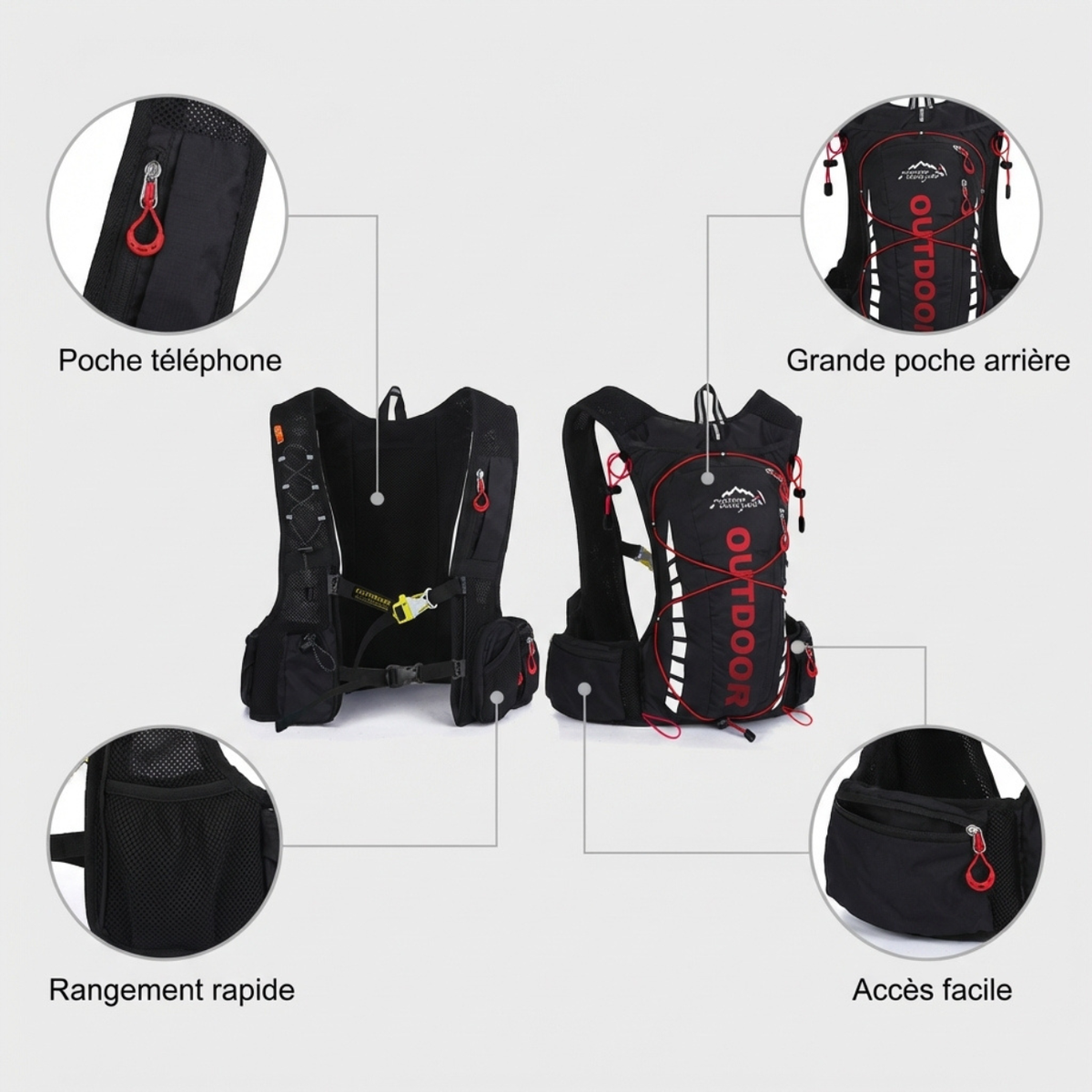 Gilet trail respirant pour course et randonnée outdoor | Esprit Baroudeur