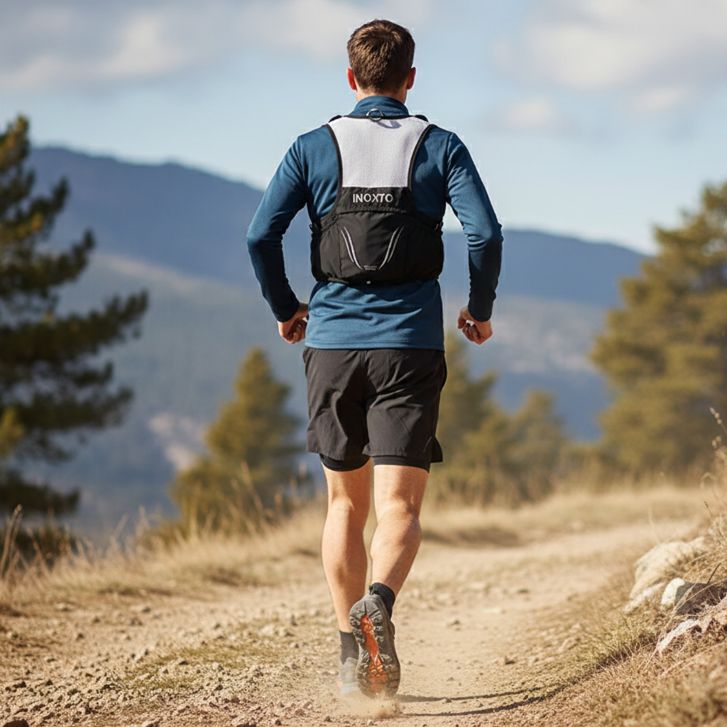 Sac trail respirant dos mesh pour course en sentier | Esprit Baroudeur