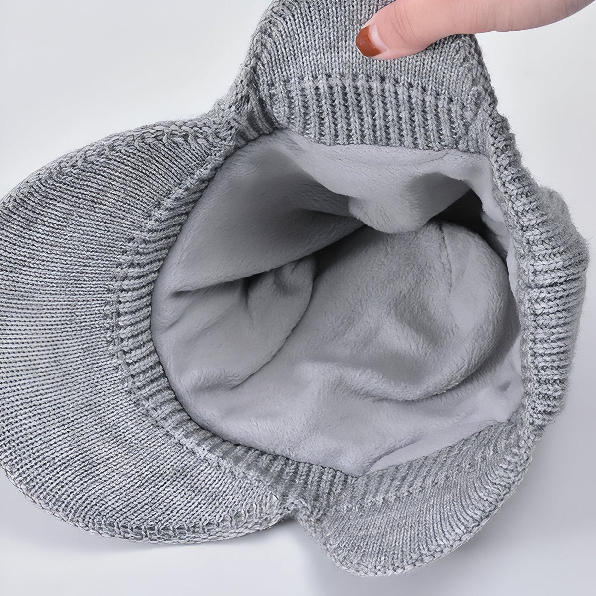 Bonnet casquette hiver avec visière et cache-oreilles | Esprit Baroudeur