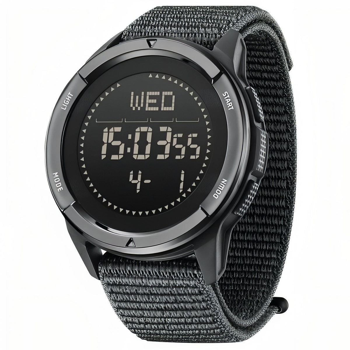 Montre digitale randonnée légère avec bracelet nylon | Esprit Baroudeur