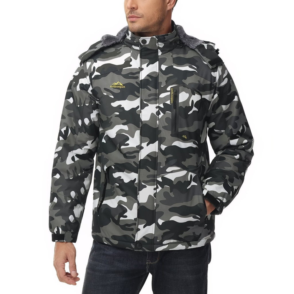 Veste camouflage randonnée imperméable doublée capuche | Esprit Baroudeur