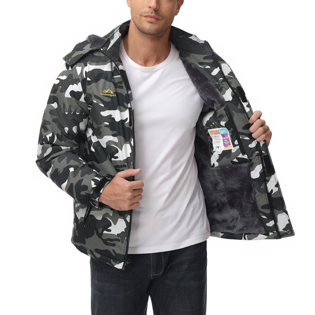 Veste camouflage randonnée imperméable doublée capuche | Esprit Baroudeur
