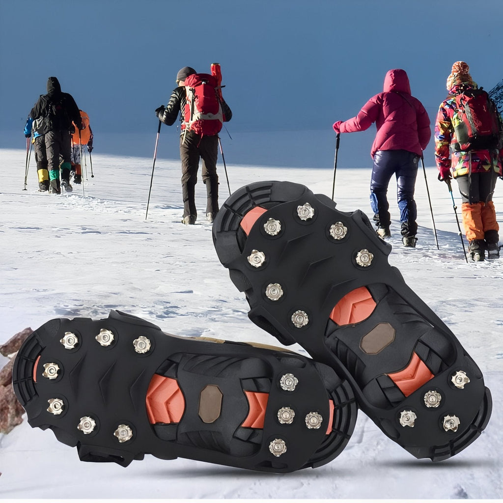 Crampons anti-glisse randonnée 11 pointes acier | Esprit Baroudeur