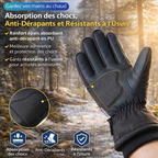Gants de randonnée hiver tactiles avec poche zippée | Esprit Baroudeur