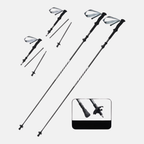 Bâton de randonnée pliable en carbone ultraléger