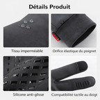 Gants de randonnée tactiles coupe-vent avec grip antidérapant | Esprit Baroudeur