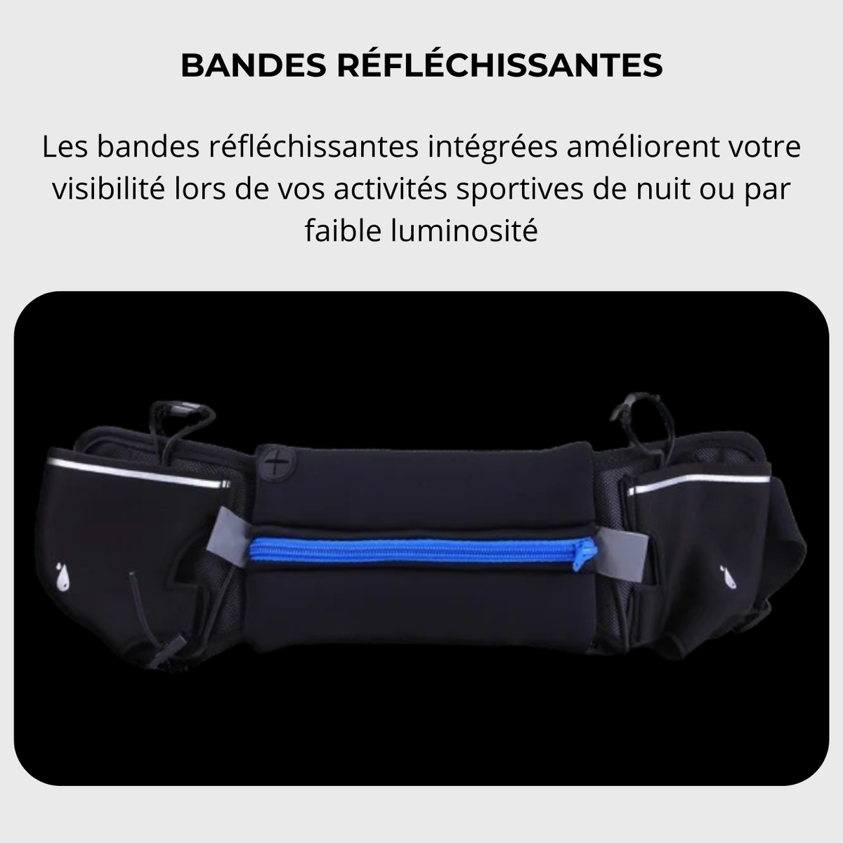 Ceinture d'hydratation running avec poches et gourdes | Esprit Baroudeur