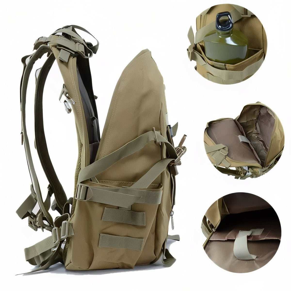 Sac à dos randonnée militaire 40L camouflage tactique | Esprit Baroudeur