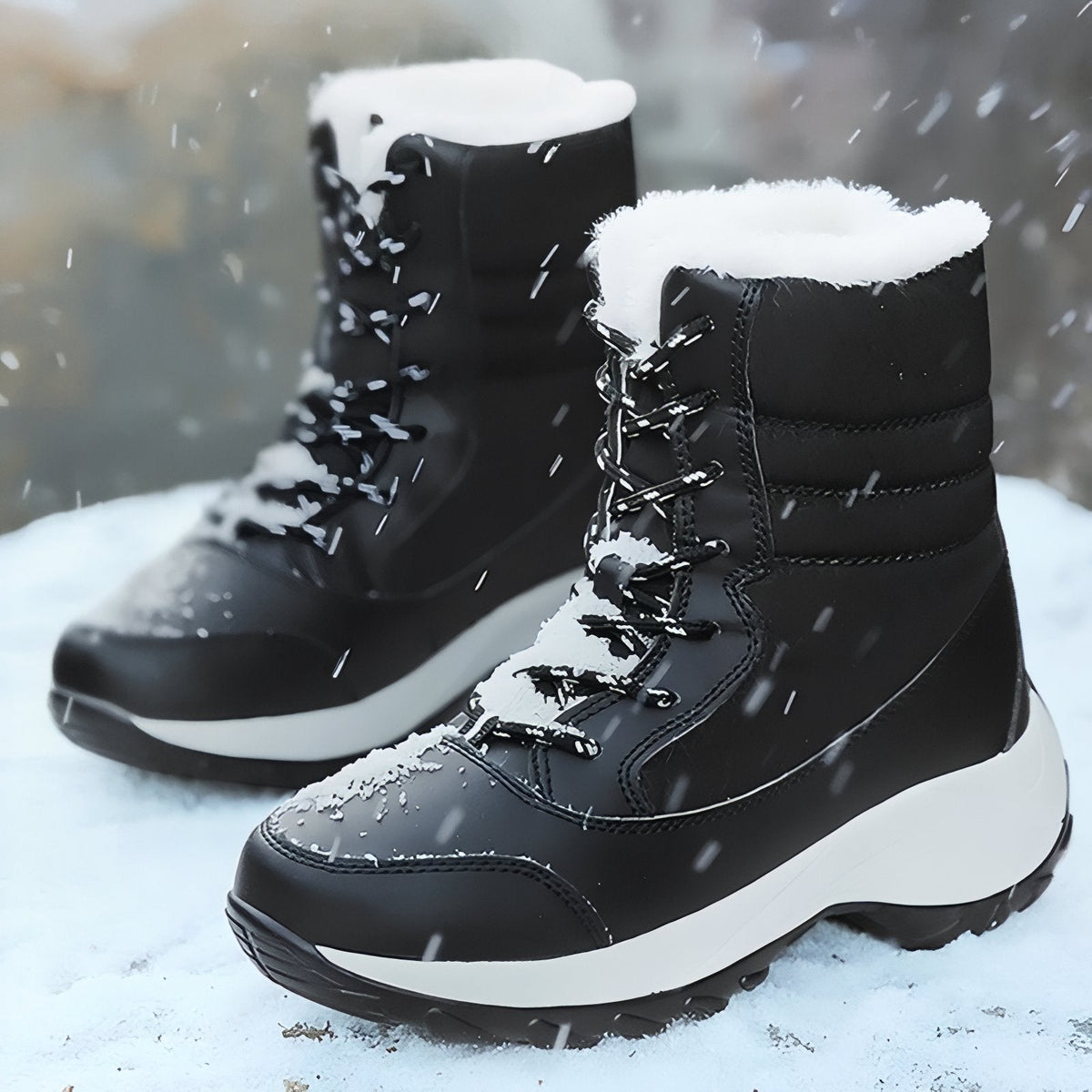 Bottes randonnée neige fourrées pour hiver froid | Esprit Baroudeur