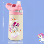 Gourde enfant isotherme avec paille et bouchon sécurisé 400ml | Esprit Baroudeur