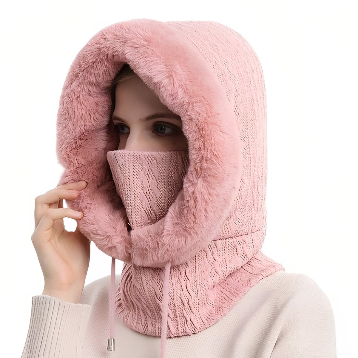 Écharpe capuche avec protection visage hiver | Esprit Baroudeur