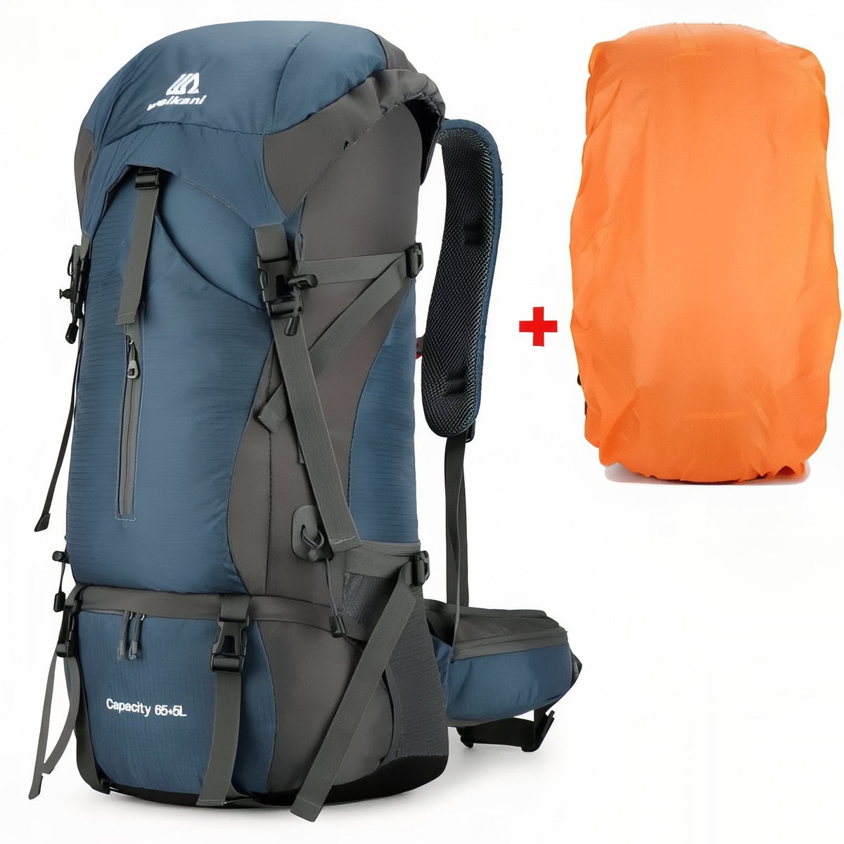 Sac à dos randonnée 70L avec housse de pluie | Esprit Baroudeur