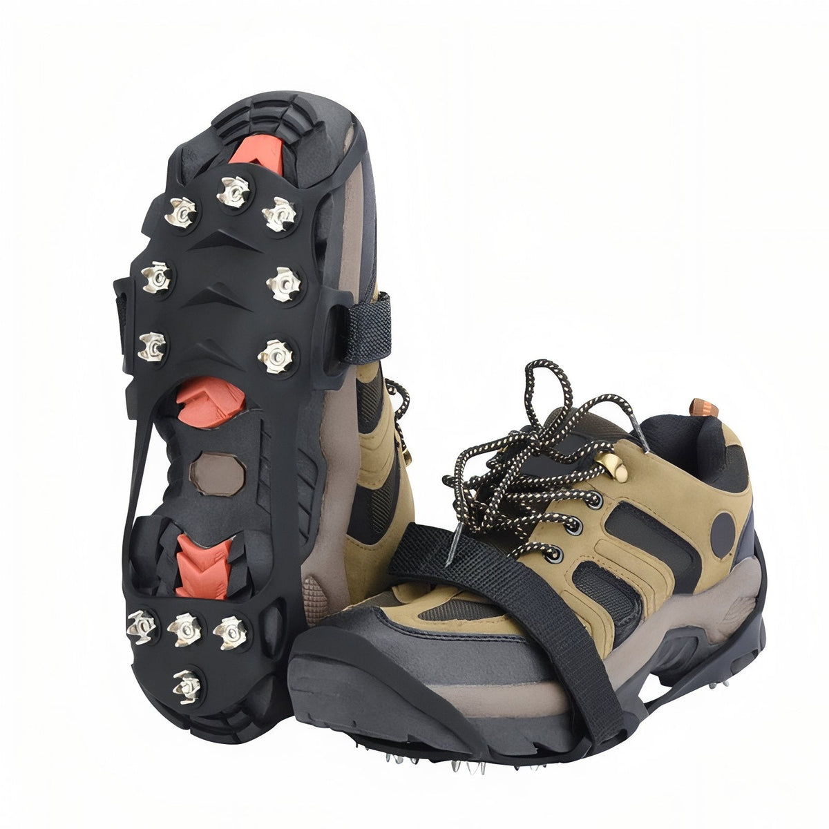Crampons anti-glisse randonnée 11 pointes acier | Esprit Baroudeur