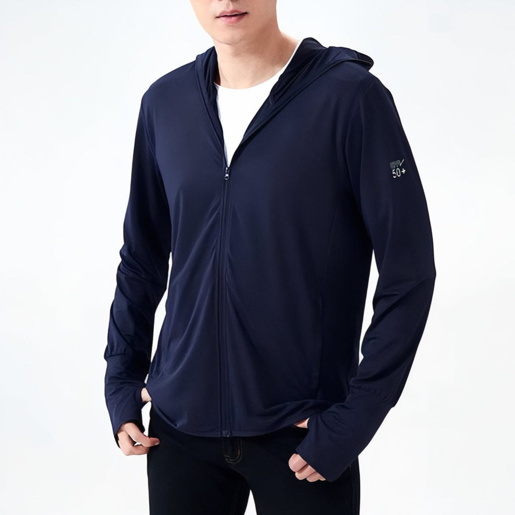 Veste anti-UV UPF 50+ à capuche et cache-visage intégré | Esprit Baroudeur