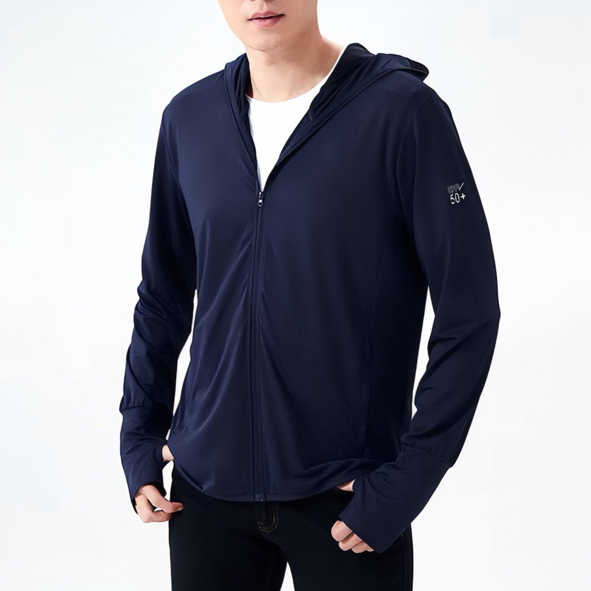 Veste anti-UV UPF 50+ à capuche et cache-visage intégré | Esprit Baroudeur