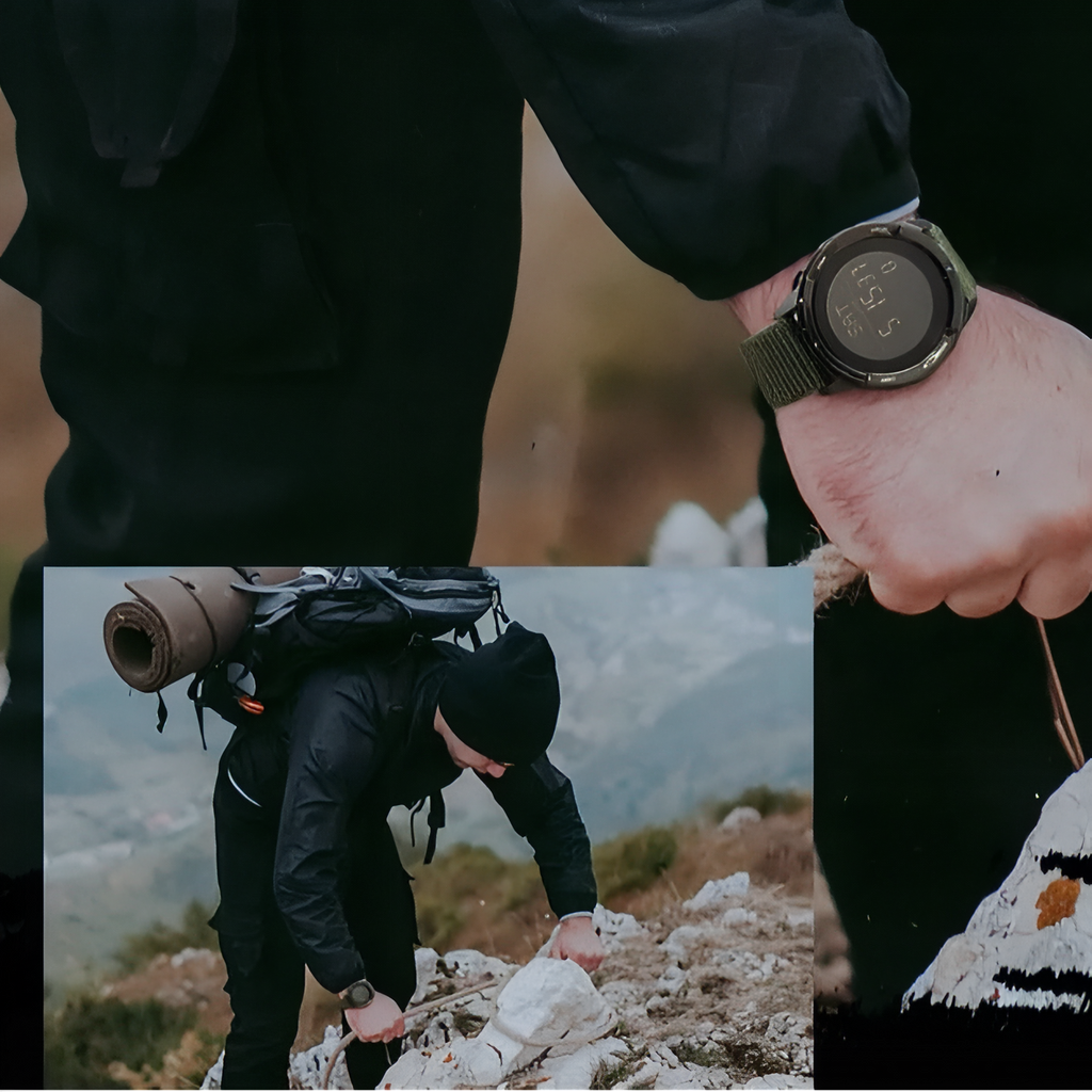 Montre digitale randonnée légère avec bracelet nylon | Esprit Baroudeur