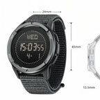 Montre digitale randonnée légère avec bracelet nylon | Esprit Baroudeur