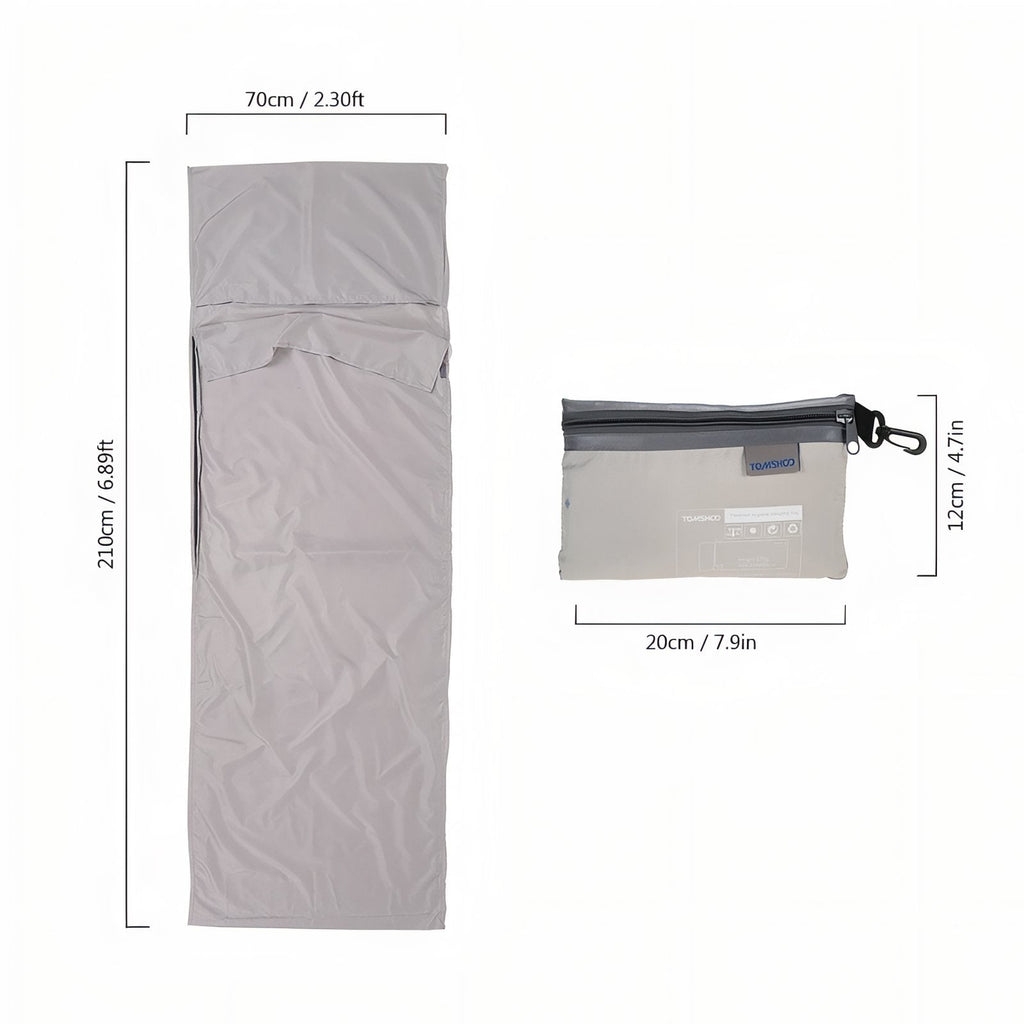 Drap sac de couchage léger avec taie d'oreiller – Esprit Baroudeur