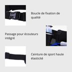 Ceinture d'hydratation running avec poches et gourdes | Esprit Baroudeur