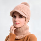 Bonnet casquette écharpe 3 en 1 hiver chaud | Esprit Baroudeur