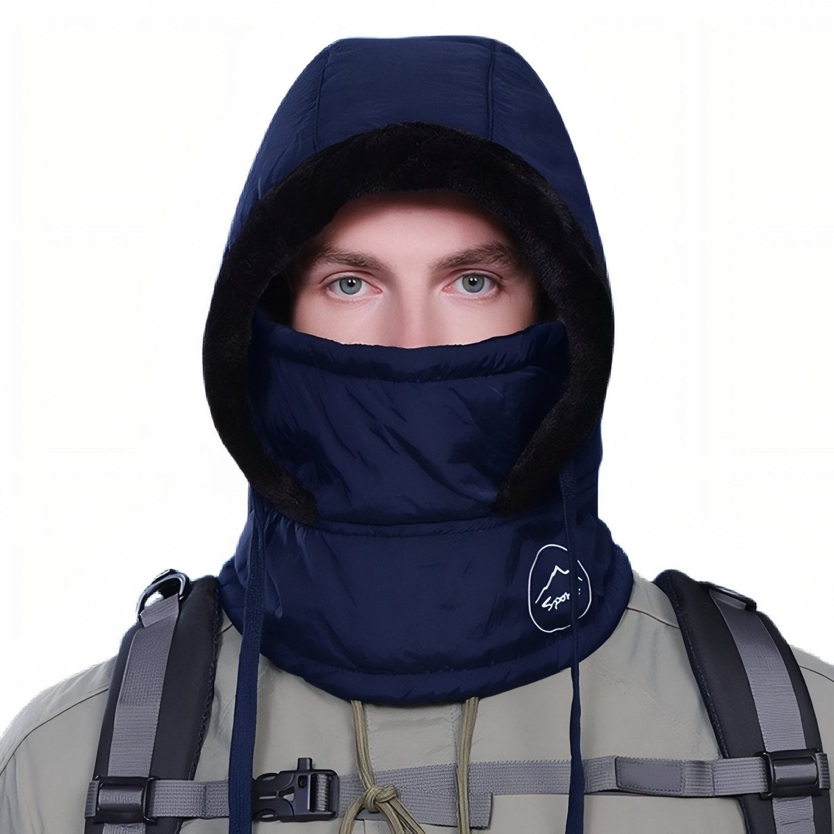 Cagoule chaude randonnée hiver avec protection visage | Esprit Baroudeur