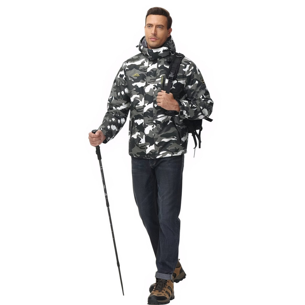 Veste camouflage randonnée imperméable doublée capuche | Esprit Baroudeur