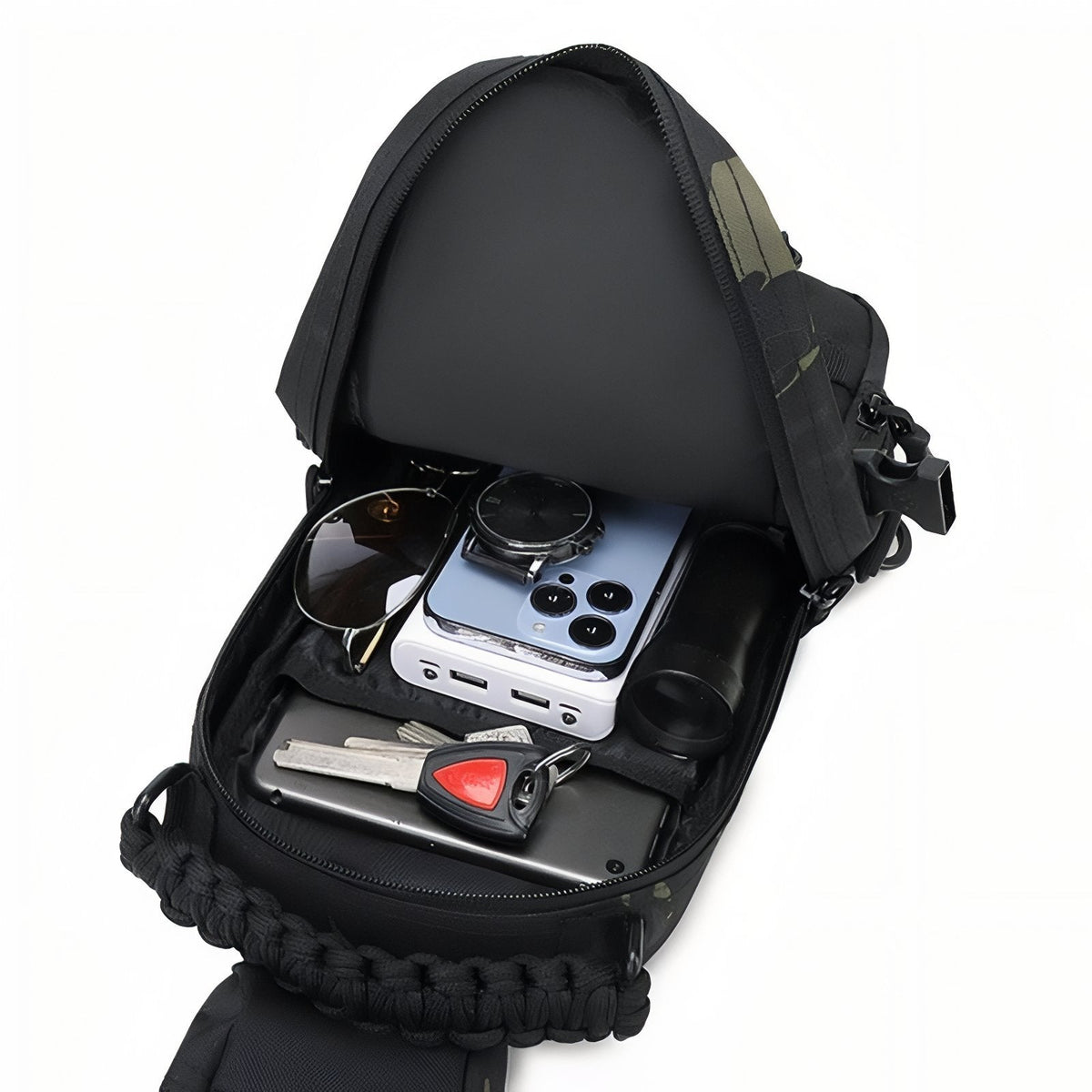 Sac bandoulière randonnée tactique multipoches sport outdoor | Esprit Baroudeur