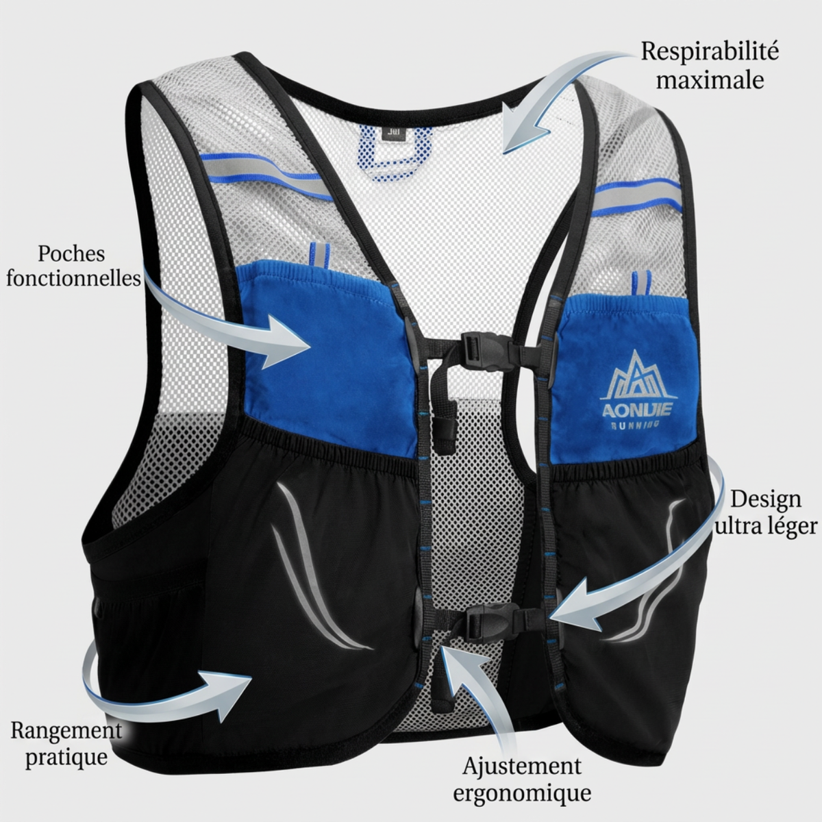 Sac trail respirant pour course et randonnée légère | Esprit Baroudeur