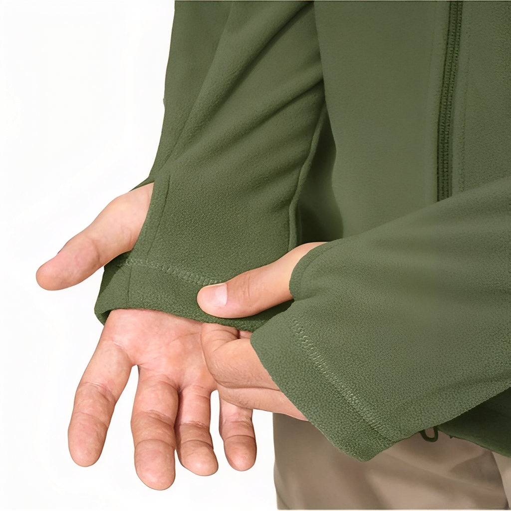 Veste polaire randonnée à capuche multi-poches zippées | Esprit Baroudeur