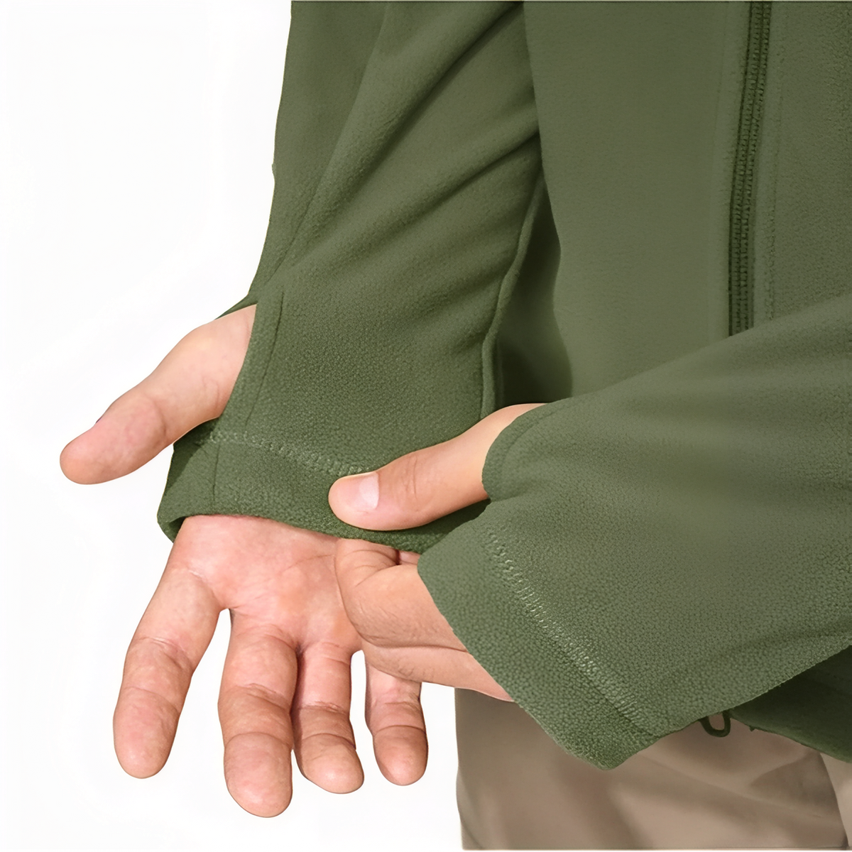 Veste polaire randonnée à capuche multi-poches zippées | Esprit Baroudeur