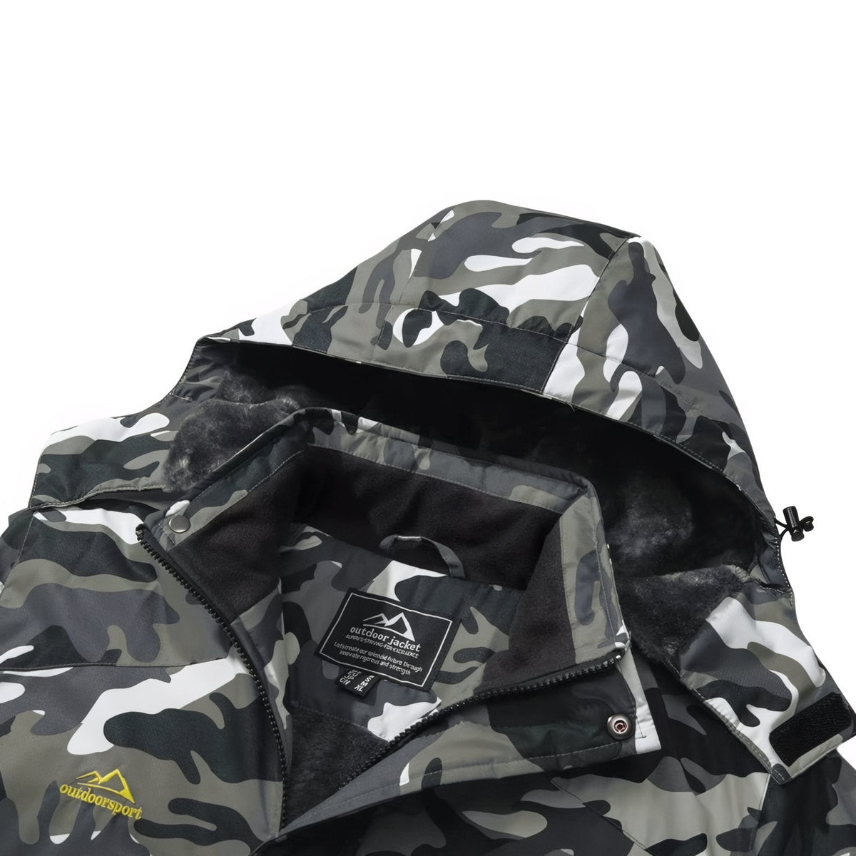 Veste camouflage randonnée imperméable doublée capuche | Esprit Baroudeur