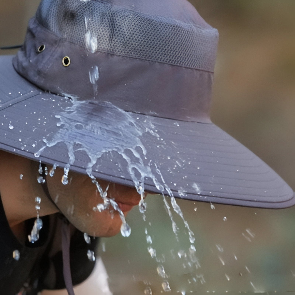 Chapeau à large bord randonnée avec protection solaire | Esprit Baroudeur