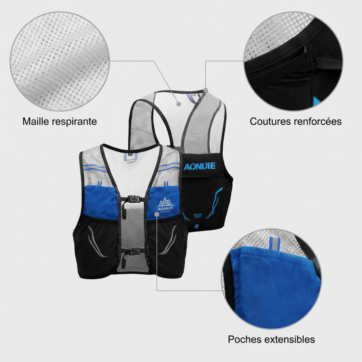 Sac trail respirant pour course et randonnée légère | Esprit Baroudeur