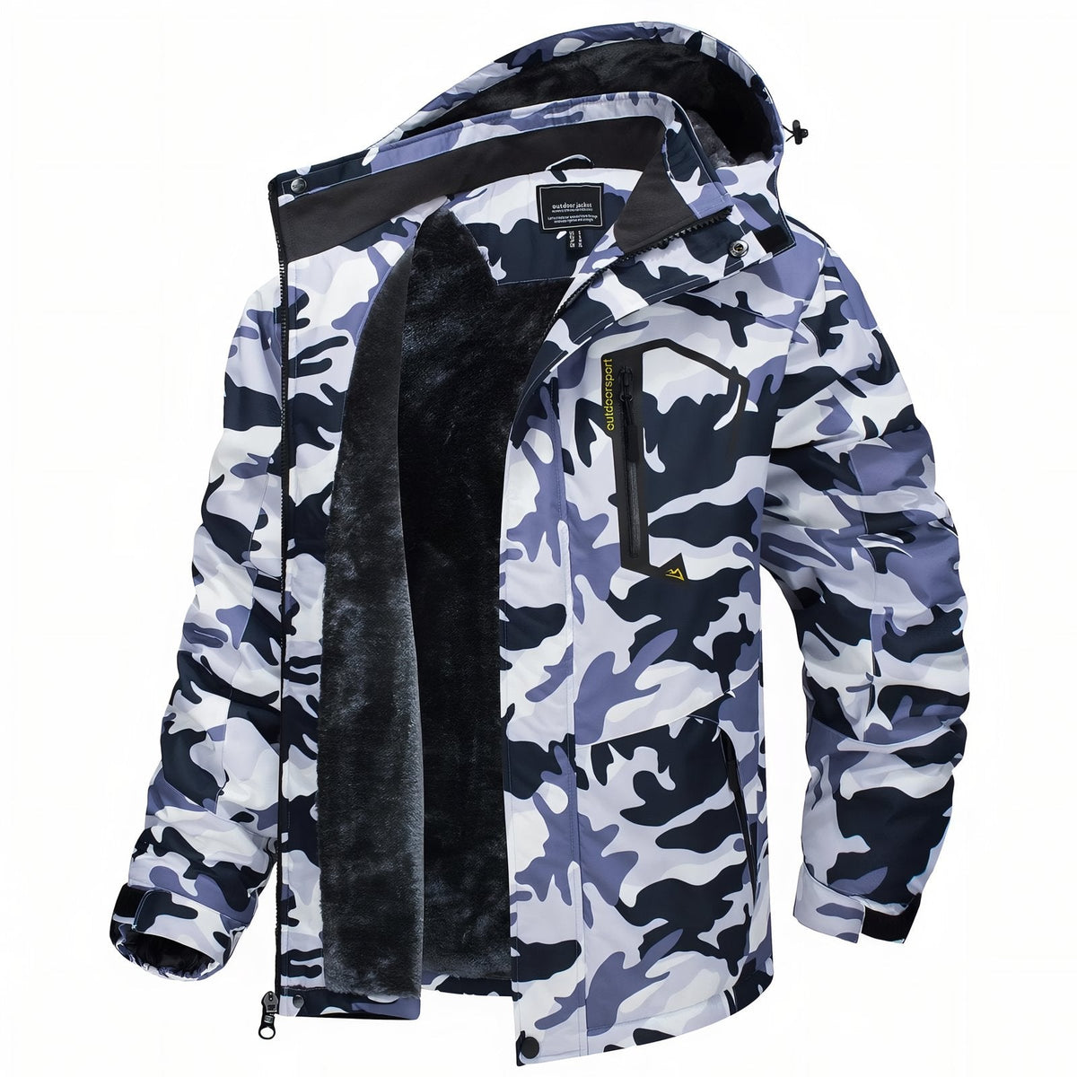Veste camouflage randonnée imperméable doublée capuche | Esprit Baroudeur