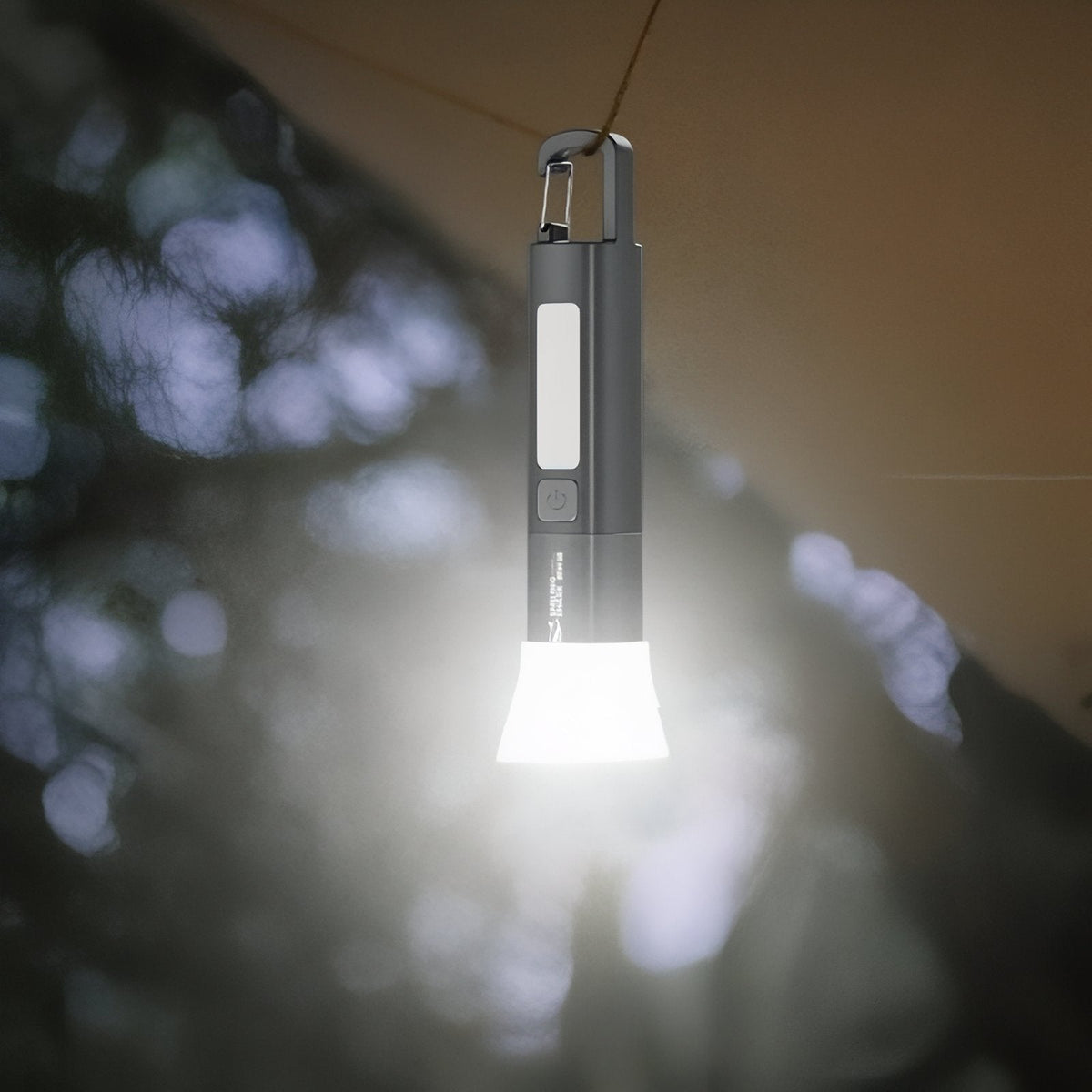 Lampe de poche randonnée rechargeable USB avec mousqueton | Esprit Baroudeur