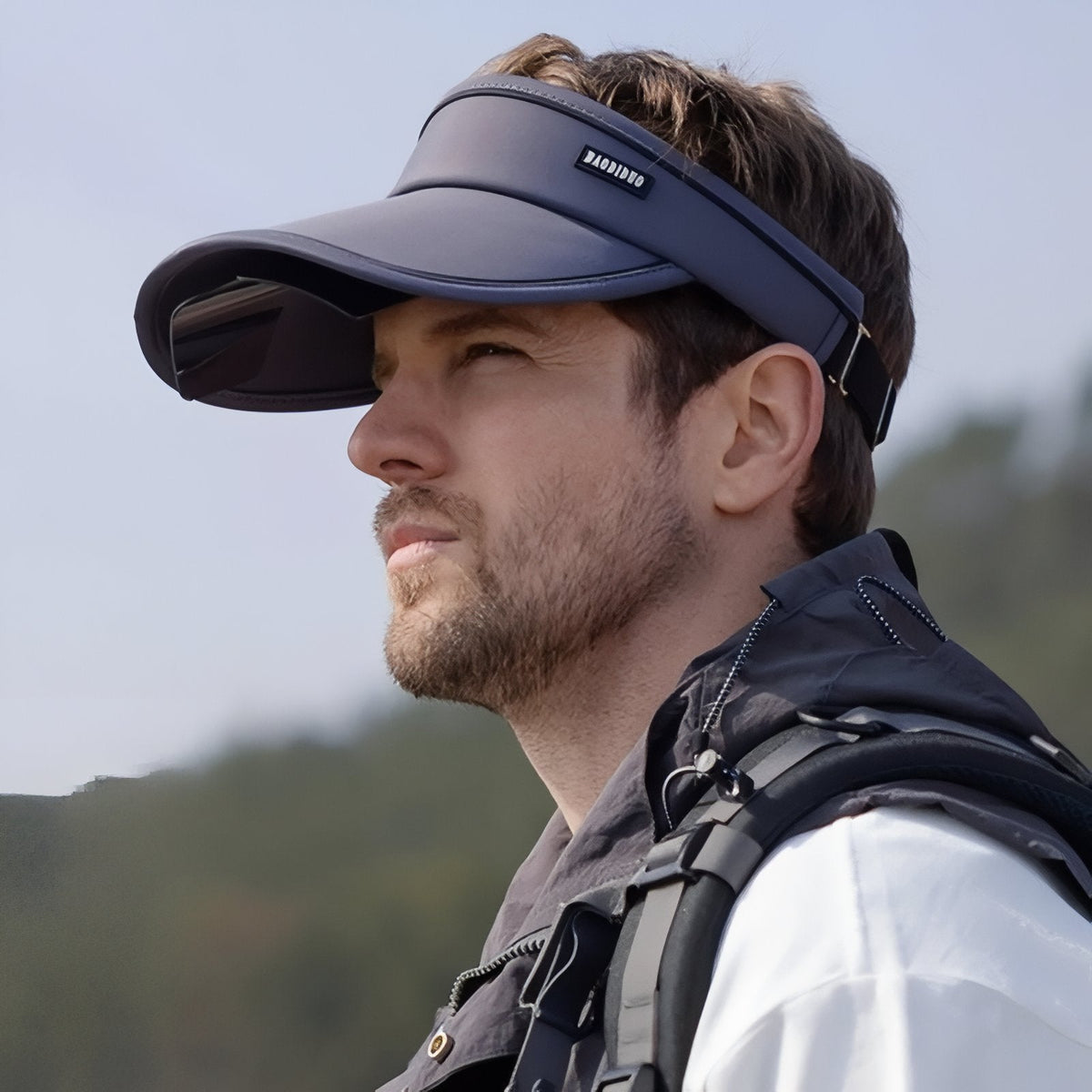 Casquette visière avec lunettes de soleil intégrées randonnée | Esprit Baroudeur