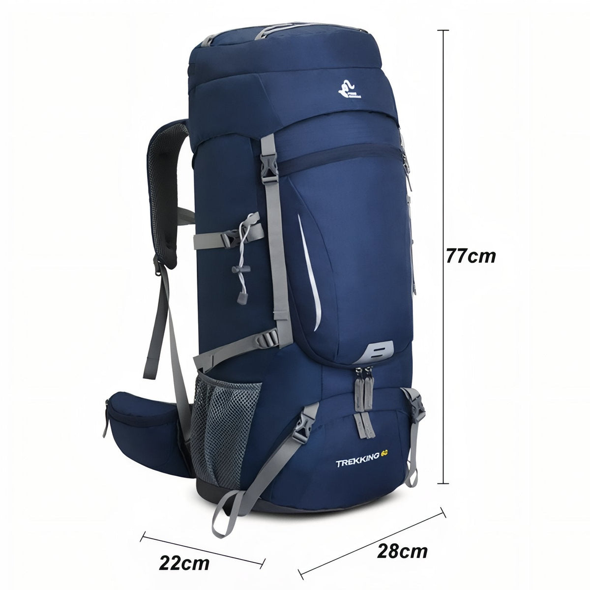 Sac à dos randonnée 60 litres avec armature dorsale | Esprit Baroudeur