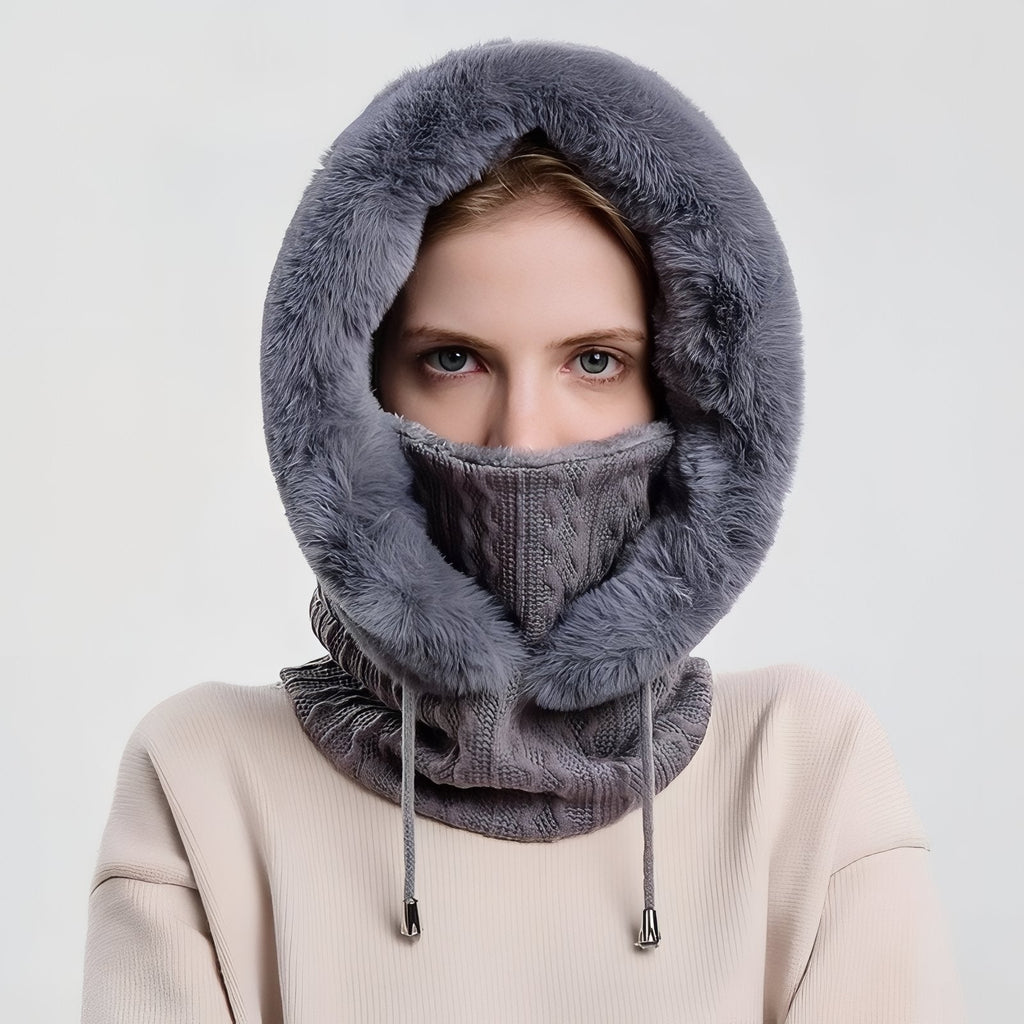 Écharpe capuche avec protection visage hiver | Esprit Baroudeur