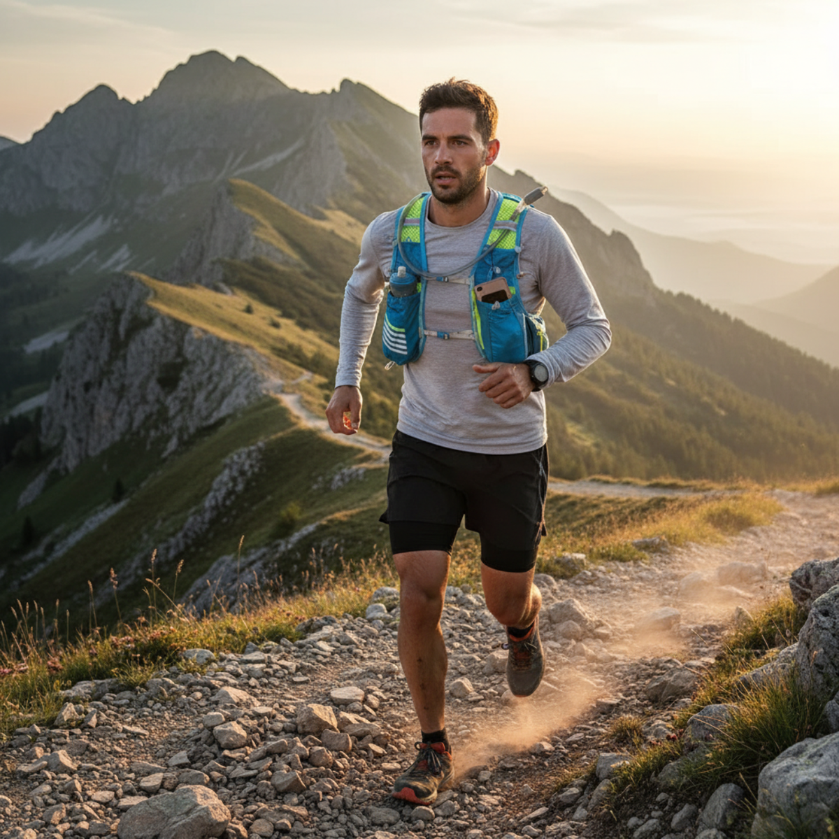 Gilet d'hydratation 8L trail running léger et ajustable | Esprit Baroudeur