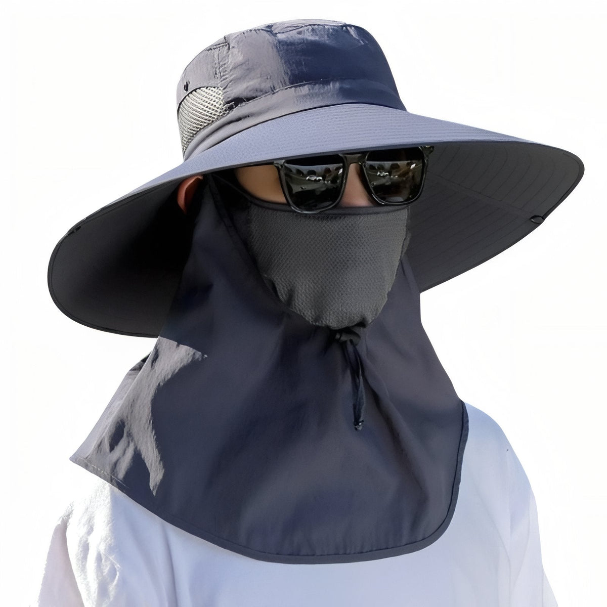 Chapeau randonnée anti-UV avec protection nuque et visage | Esprit Baroudeur